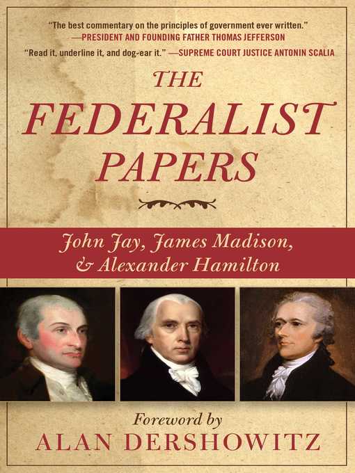 Title details for The Federalist Papers by Alan Dershowitz - Wait list